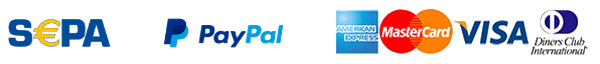 Zahlungsarten: SEPA, PayPal, Kreditkarte