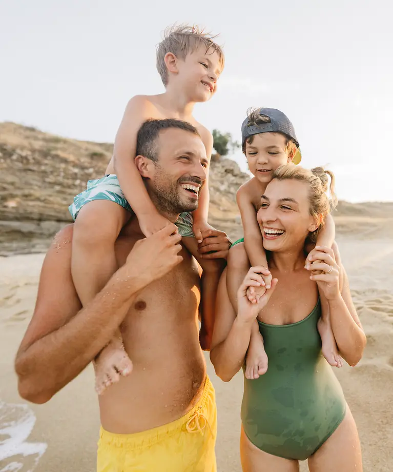 Familie am Strand